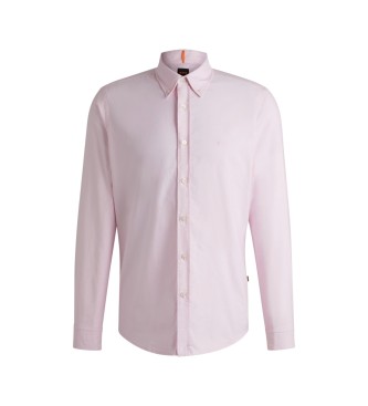 BOSS Regular Fit Oxford-skjorte pink