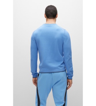 BOSS Ritom blue sweater