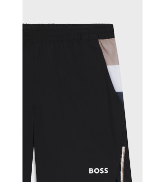 BOSS Matchshorts schwarz