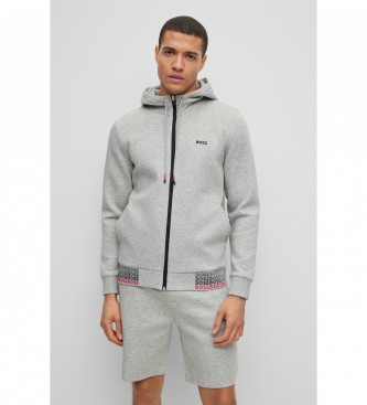 BOSS Saggy Logos Sweatshirt Multicolour grey