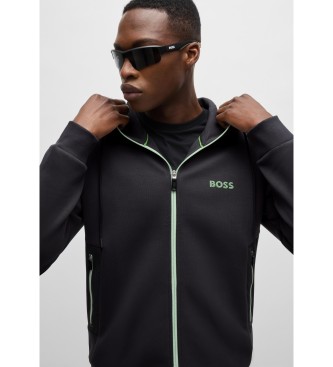 BOSS Slappe sweater zwart