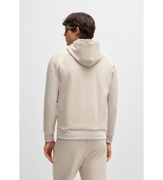 BOSS Camisola bege com costelas largas