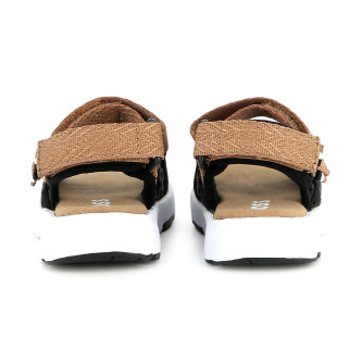 BOSS Sandalen met gekruiste bandjes zwart