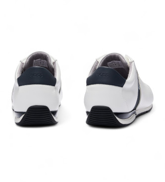 BOSS Chaussures Saturn en cuir blanc