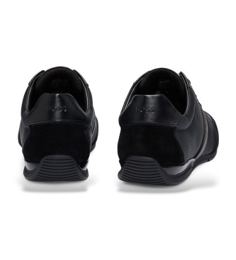 BOSS Sneaker Saturn Lowp in pelle nera