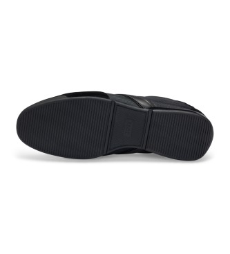 BOSS Zapatillas de piel Saturn Lowp negro