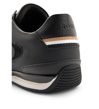 BOSS Sneakers Saturn in pelle nere