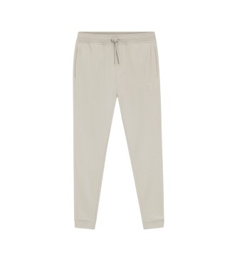 BOSS Pantalon en feutre Logo appliqu� beige