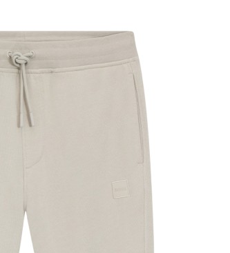 BOSS Pantalon en feutre Logo appliqu� beige