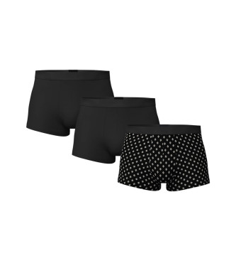 BOSS Set di 3 boxer neri One