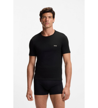 BOSS Set 3 Camisetas Interiores Classic blanco, negro, marino