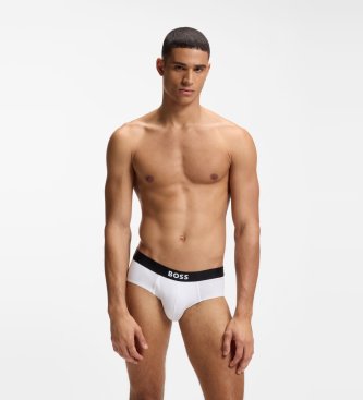 BOSS Set 3 Slips Logo op de tailleband wit