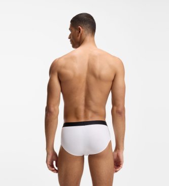BOSS Set 3 Slips Logo op de tailleband wit
