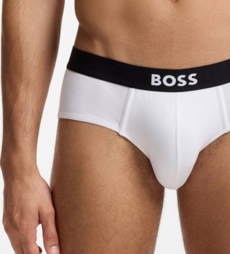 BOSS Set 3 Slips Logo op de tailleband wit