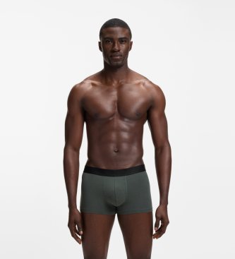 BOSS Sæt med 3 boxershorts i bomuld, sort, blå, grøn