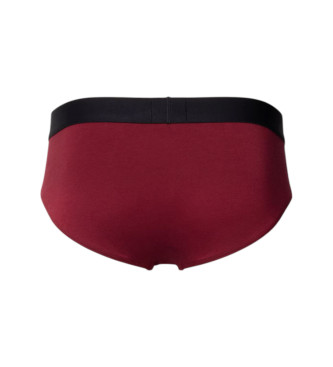 BOSS Lot de 3 slips One rouge, noir, marine