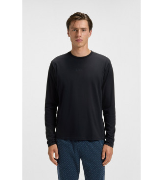 BOSS Pyjamaset met marine logo's en monogrammen