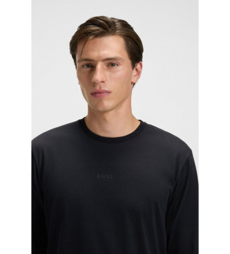 BOSS Pyjamaset met marine logo's en monogrammen
