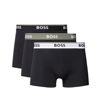 BOSS Set de tres boxers negro