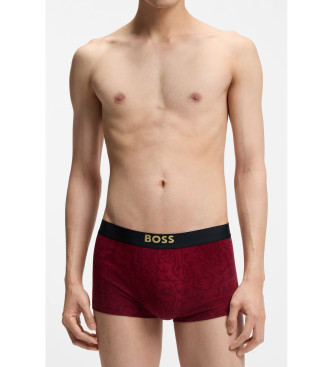 BOSS Set aus drei Boxershorts rot, schwarz