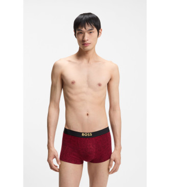 BOSS Set aus drei Boxershorts rot, schwarz