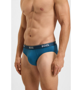 BOSS Lot de trois slips bleu, noir, vert