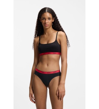 HUGO Komplet 3 črnih hlačk Triplet