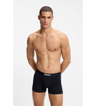 BOSS Lot de 3 boxers gris en coton stretch