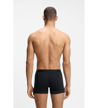 BOSS Lot de 3 boxers gris en coton stretch