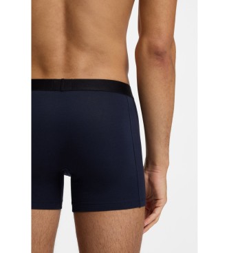 BOSS Lot de 3 boxers en coton stretch gris, noir