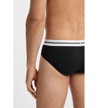 BOSS Set of 3 black multicolour logo briefs