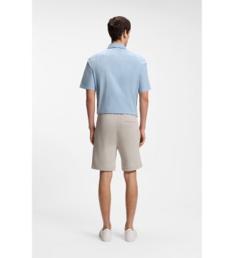 BOSS Shorts i filt med beige patch