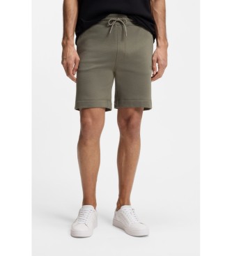 BOSS Felpa shorts with green patch