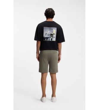 BOSS Felpa shorts with green patch