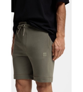 BOSS Felpa shorts with green patch