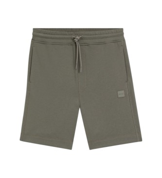 BOSS Felpa shorts with green patch