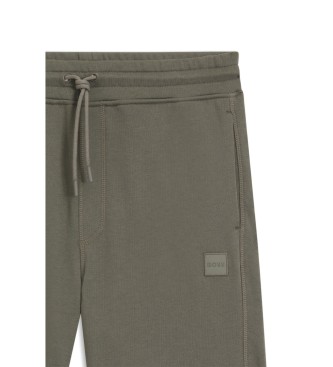 BOSS Felpa shorts with green patch
