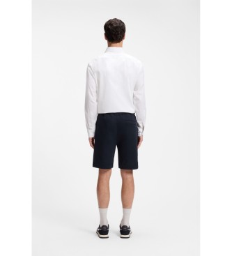 BOSS Shorts i filt med marinbl� patch