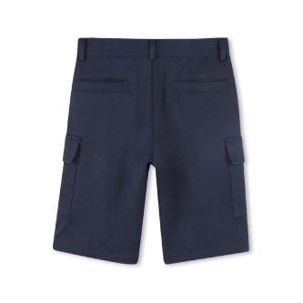 BOSS Pantaloncini in piqu blu navy