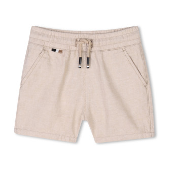 BOSS Pantaloncini di lino beige
