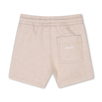 BOSS Pantaloncini di lino beige