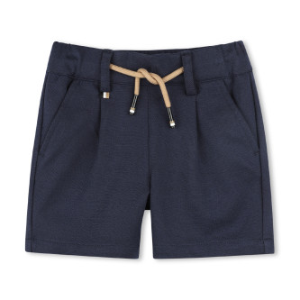 BOSS Pantaloncini in piqu blu navy