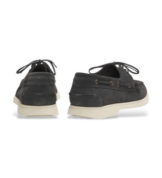 BOSS Sienne Lederschuhe dunkelgrau