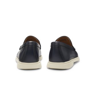 BOSS Mocassini in pelle Sienne Loaf blu navy