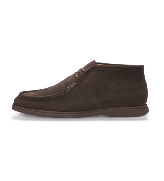 BOSS Bruine leren schoenen