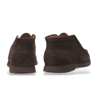 BOSS Bruine leren schoenen