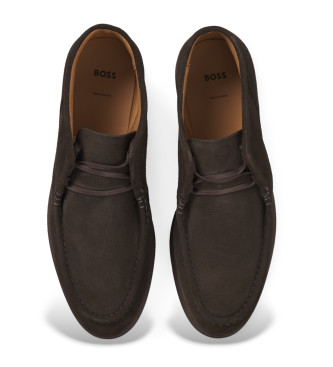 BOSS Bruine leren schoenen