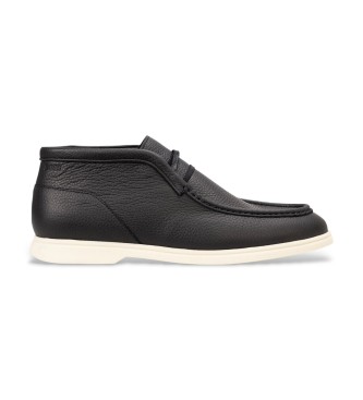 BOSS Sienne leather shoes black
