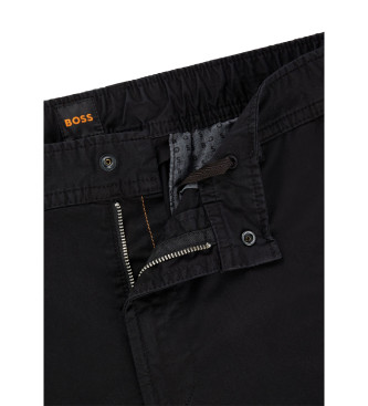 BOSS Spodnie cargo Sisla czarne