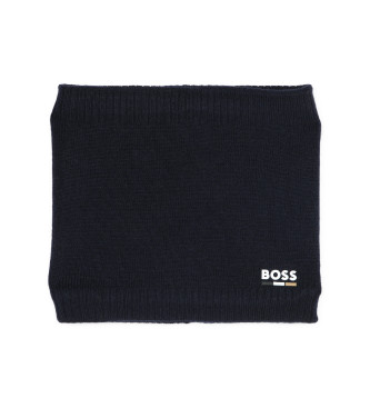 BOSS Collier chauffant avec logo bleu marine